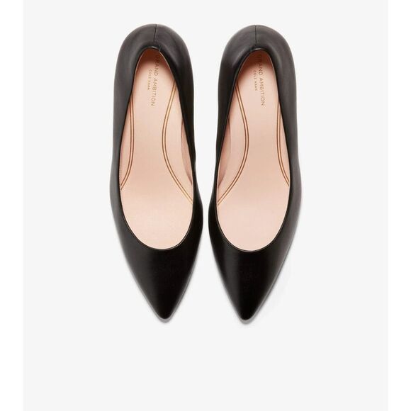 Cole Haan Grand Ambition W15828-001 Heels Women's 9.5 Black Leather Pump ZPO1443 - Picture 5 of 12